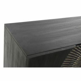 Aparador DKD Home Decor Negro Multicolor Dorado Metal Madera de mango 160 x 45 x 75 cm