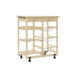 Carrito Verdulero DKD Home Decor Blanco Natural Metal Pino Madera MDF 67 x 37 x 76 cm Precio: 88.58168. SKU: S3023455