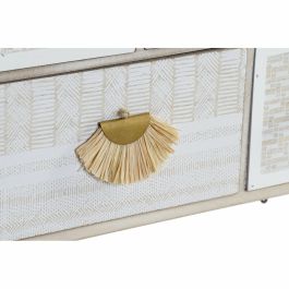 Caja-Joyero DKD Home Decor 30 x 11,5 x 27 cm Beige Metal Madera Blanco Caja-Joyero DKD Home Decor 30 x 11,5 x 27 cm Beige Metal Madera Blanco