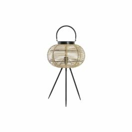 Lámpara de mesa DKD Home Decor Negro Metal Marrón Bambú (34 x 34 x 56 cm) Precio: 44.9499996. SKU: S3020874