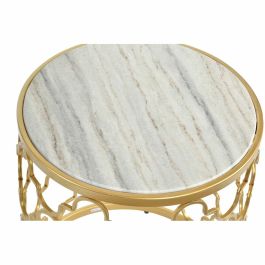 Mesa auxiliar DKD Home Decor Plateado Metal Blanco Mármol (48 x 48 x 57 cm) (2 pcs) (40 x 40 x 46 cm) Mesa auxiliar DKD Home Decor Plateado Metal Blanco Mármol (48 x 48 x 57 cm) (2 pcs) (40 x 40 x 46 cm)