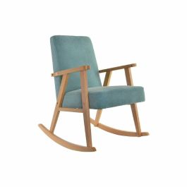 Mecedora DKD Home Decor 54,3 x 87 x 88 cm Natural Turquesa Haya Madera MDF Mecedora DKD Home Decor 54,3 x 87 x 88 cm Natural Turquesa Haya Madera MDF