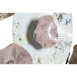 Decoración de Pared DKD Home Decor Rosa Dorado Metal (61 x 5.7 x 61 cm)