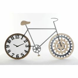 Reloj de Pared DKD Home Decor 108 x 6,4 x 63,5 cm Natural Negro Bicicleta Metal Madera MDF Precio: 72.67986. SKU: S3026672