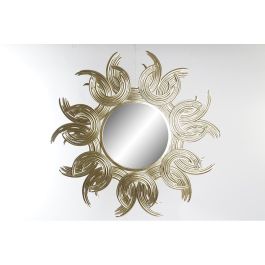 Espejo de pared DKD Home Decor 97 x 3 x 97 cm Cristal Dorado Metal Sol