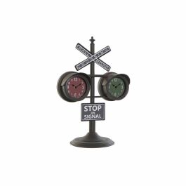 Reloj de Mesa DKD Home Decor Negro Cristal Hierro (36 x 22 x 52 cm) Precio: 48.50000045. SKU: S3026688