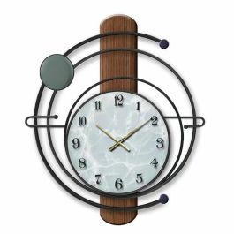 Reloj de Pared DKD Home Decor Negro Hierro Madera MDF (60 x 4.5 x 60 cm) Precio: 41.98999959. SKU: S3026709