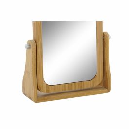Espejo de Aumento DKD Home Decor Natural Bambú 21,7 x 5,5 x 21,5 cm