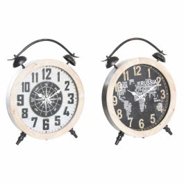 Reloj de Mesa DKD Home Decor 41 x 6,5 x 52,5 cm Cristal Natural Negro Blanco Hierro Vintage Madera MDF (2 Unidades) Precio: 57.96384. SKU: S3026738