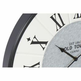 Reloj de Pared DKD Home Decor Gris Beige Hierro Madera MDF 60 x 5 x 60 cm (2 Unidades)