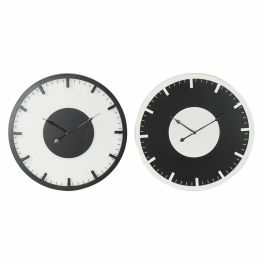 Reloj de Pared DKD Home Decor 50 x 3,5 x 50 cm Negro Blanco Vintage Madera MDF (2 Unidades) Precio: 53.94906. SKU: S3026745