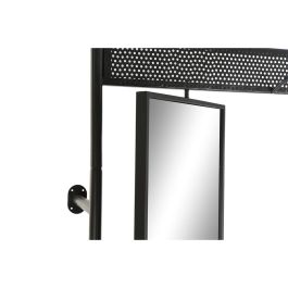 Recibidor DKD Home Decor Marrón Gris oscuro Madera Metal Espejo 84,5 x 40 x 187 cm