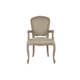 Silla de Comedor DKD Home Decor Beige 57 x 57 x 94 cm Silla de Comedor DKD Home Decor Beige 57 x 57 x 94 cm