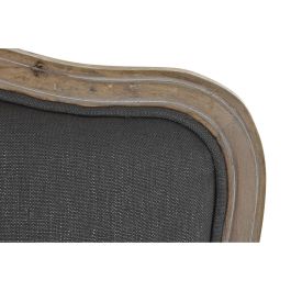 Sillón DKD Home Decor Gris Madera Marrón Poliéster (70 x 66 x 95,5 cm)