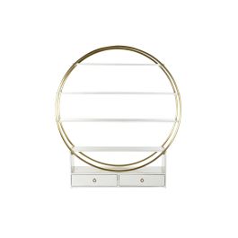 Estantería DKD Home Decor 160 x 35 x 180 cm Dorado Metal Blanco Álamo