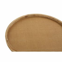 DKD Home Decor Mesita Auxiliar Tropical de Madera de Abeto y Ratán Marrón - 50 cm Ancho x 50 cm Largo x 50 cm Alto - Set de 2 Unidades Desmontables DKD Home Decor Mesita Auxiliar Tropical de Madera de Abeto y Ratán Marrón - 50 cm Ancho x 50 cm Largo x 50 cm Alto - Set de 2 Unidades Desmontables