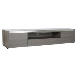 Mueble de TV DKD Home Decor Gris Aluminio Cristal Roble Cristal Templado 200 x 45 x 42 cm Precio: 759.94999971. SKU: S3033038