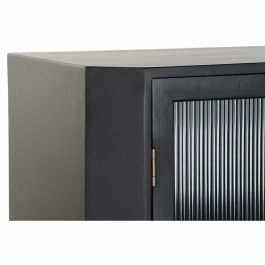 Aparador DKD Home Decor Negro Cristal Dorado MDF (120 x 38 x 100 cm)
