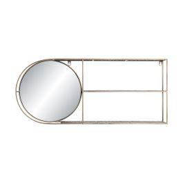 Espejo de pared DKD Home Decor Espejo Dorado Metal Moderno (80 x 13 x 35 cm)