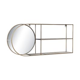 Espejo de pared DKD Home Decor Espejo Dorado Metal Moderno (80 x 13 x 35 cm)
