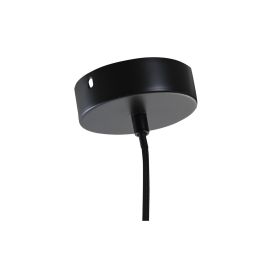 Lámpara de Techo DKD Home Decor Negro Metal Marrón Algodón Ratán 250 V (64 x 64 x 20 cm)