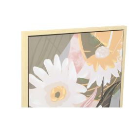 Cuadro DKD Home Decor 60 x 4 x 80 cm Flores Escandinavo (2 Unidades)