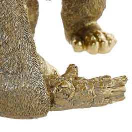 Lámpara de mesa DKD Home Decor Resina 220 V Dorado 50 W Gorila (39 x 31.5 x 48 cm)