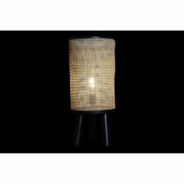 Lámpara de mesa DKD Home Decor Natural Negro 220 V 50 W (25 x 25 x 59 cm)