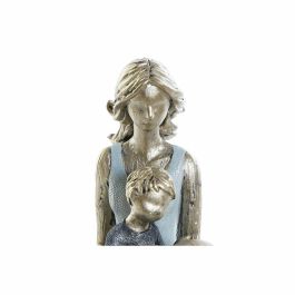 Figura Decorativa DKD Home Decor Azul Dorado Mujer 15 x 9,5 x 18 cm