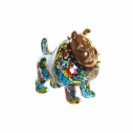 Figura Decorativa DKD Home Decor 21 x 16 x 20,5 cm Dorado Bulldog Multicolor