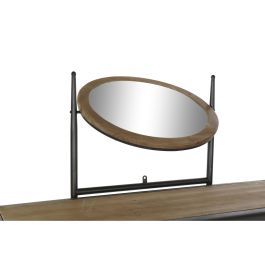 Tocador DKD Home Decor Negro Natural Metal Abeto Madera de abeto 130 x 44 x 136 cm