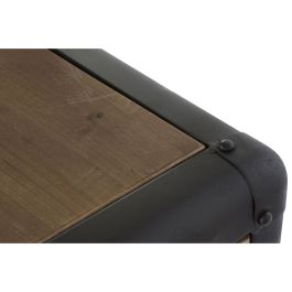 Tocador DKD Home Decor Negro Natural Metal Abeto Madera de abeto 130 x 44 x 136 cm