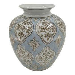 Jarrón DKD Home Decor Porcelana Beige Azul Árabe 22 x 22 x 25 cm Precio: 31.95000039. SKU: S3021733