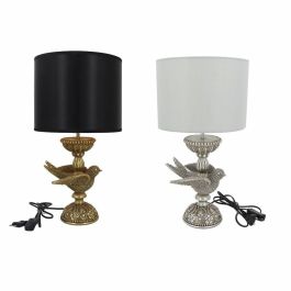 Lámpara de mesa DKD Home Decor Plateado Dorado Resina 220 V 50 W 23 x 23 x 46 cm (2 Unidades)