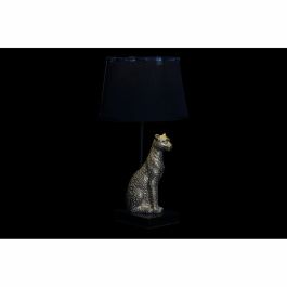 Lámpara de mesa DKD Home Decor Negro Dorado Leopardo Colonial 220 V 50 W (25 x 25 x 45 cm)