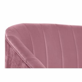 Sofá DKD Home Decor Rosa Metal Poliéster Esponja Madera MDF (140 x 77 x 81 cm) Sofá DKD Home Decor Rosa Metal Poliéster Esponja Madera MDF (140 x 77 x 81 cm)