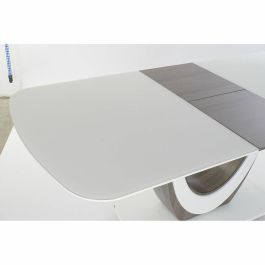 Mesa de Comedor DKD Home Decor Blanco Marrón Madera Cristal Madera MDF 160 x 90 x 76 cm