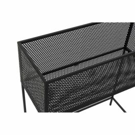 Macetero DKD Home Decor Negro Metal Loft (60 x 25 x 70 cm)