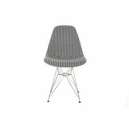 Silla Scandi DKD Home Decor Negro Blanco 49 x 83 x 47 cm (4 Unidades)