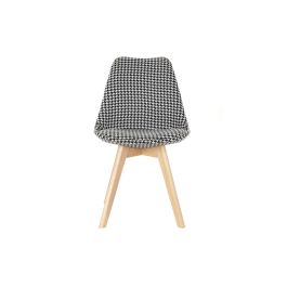 Silla Scandi DKD Home Decor Blanco Negro 50 x 80 x 47 cm (4 Unidades)