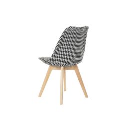 Silla Scandi DKD Home Decor Blanco Negro 50 x 80 x 47 cm (4 Unidades)