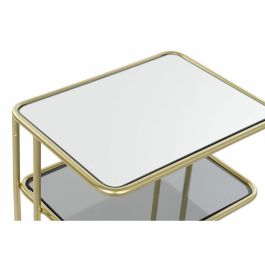 Mesa auxiliar DKD Home Decor 40 x 31 x 61 cm Espejo Cristal Dorado Metal