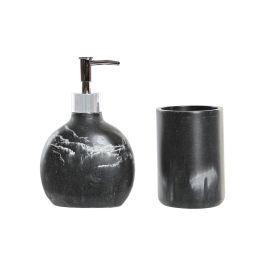 Set de Baño DKD Home Decor Negro Resina Plástico 11 x 6 x 17 cm Precio: 8.62488. SKU: S3036603