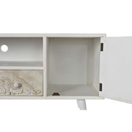 Mueble de TV DKD Home Decor 136 x 40,5 x 52 cm Abeto Beige Blanco Madera MDF