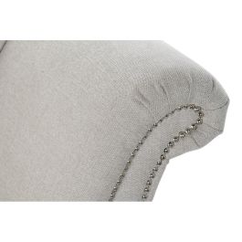 Sofá Chaise Longue DKD Home Decor Gris claro Metal Madera Poliéster (165.5 x 69 x 83 cm)