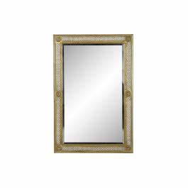 Espejo de pared DKD Home Decor Metal Cobrizo Claro (61 x 2 x 91 cm)