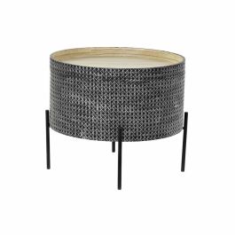 Mesita Auxiliar Urban DKD Home Decor Plateado Negro 45 x 39 x 45 cm Precio: 51.2025052. SKU: S3033352