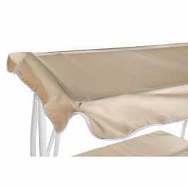 Banco DKD Home Decor Beige Columpio Poliéster Acero (210 x 120 x 164 cm)