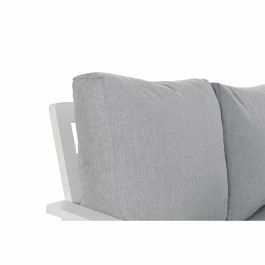 Sofa Terraza Y Jardin DKD Home Decor Gris Blanco 212 x 86 x 212 cm Set de 4