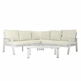Sofá de Jardín DKD Home Decor Blanco Aluminio Cristal 86 cm 212 x 212 x 86 cm Precio: 882.50000003. SKU: B1FWADZMLG